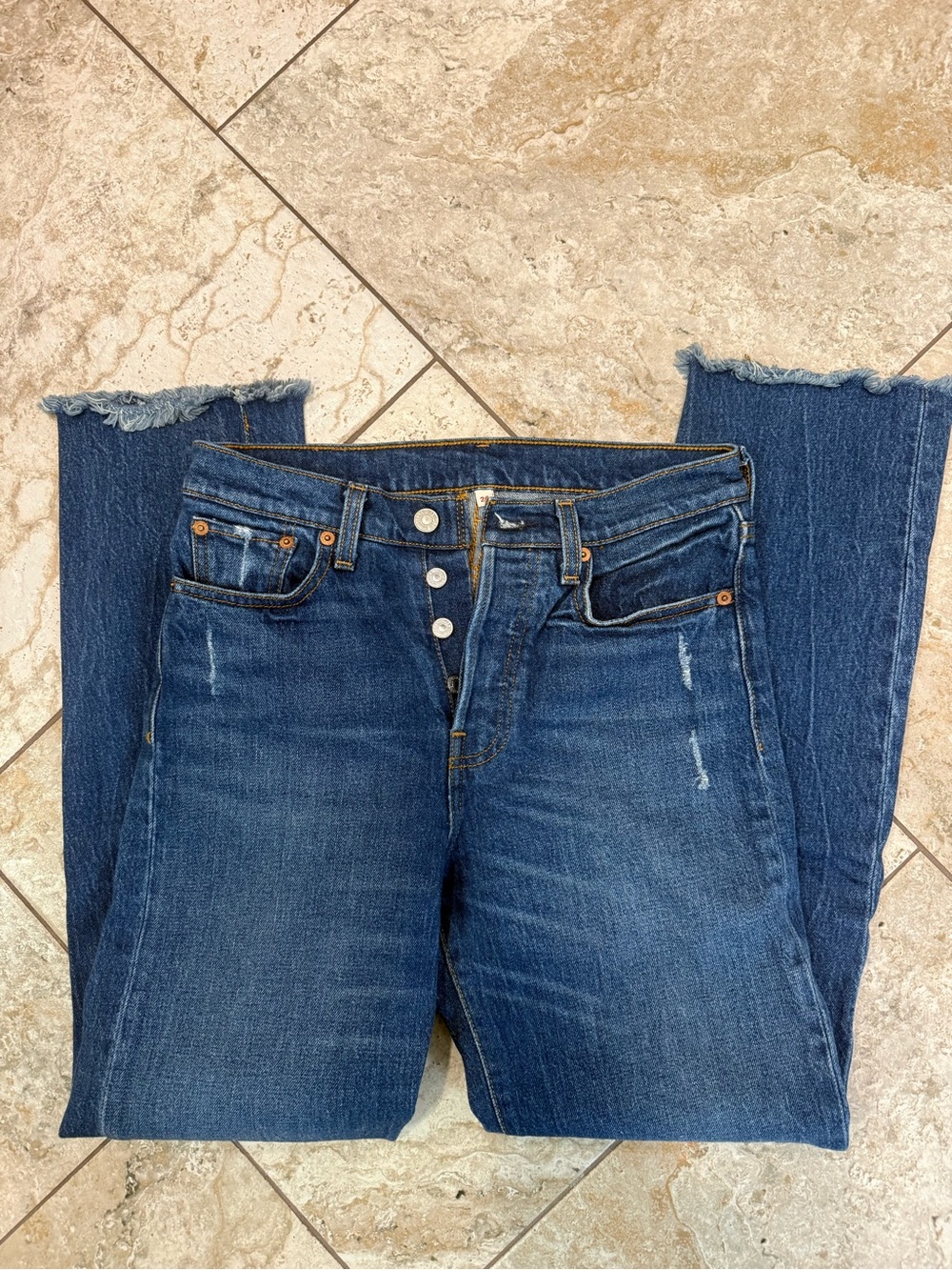 Levi’s -Dark Blue Women's Button-Fly Jeans